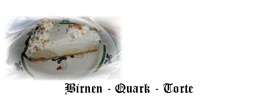 Birnen - Quark - Torte